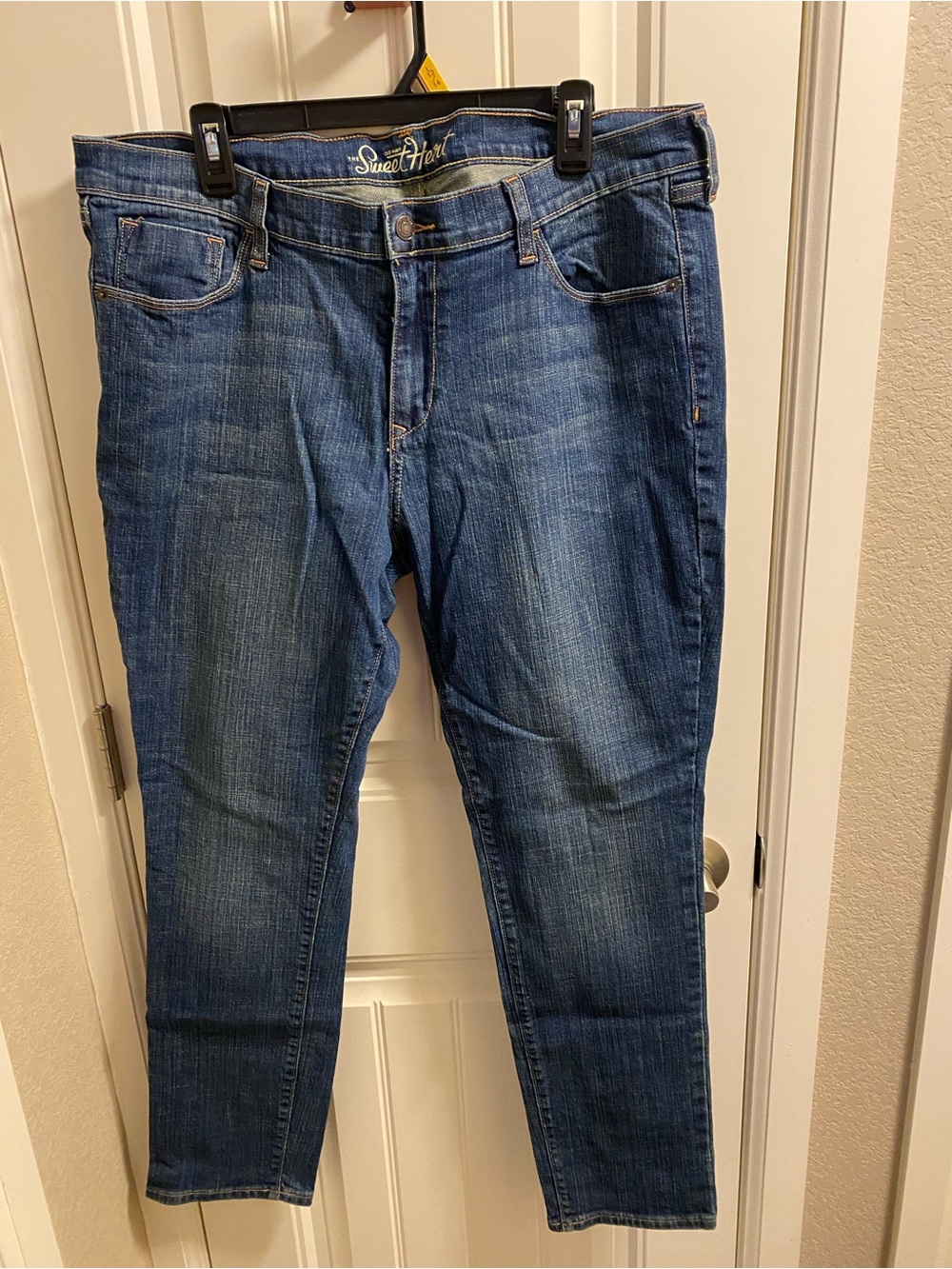 Old Navy 16 Jeans The Sweetheart Stretch Blue Denim Straight Leg